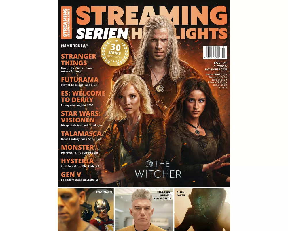 STREAMING SERIEN HIGHLIGHTS. Ausgabe Oktober/November 2025 (#328)