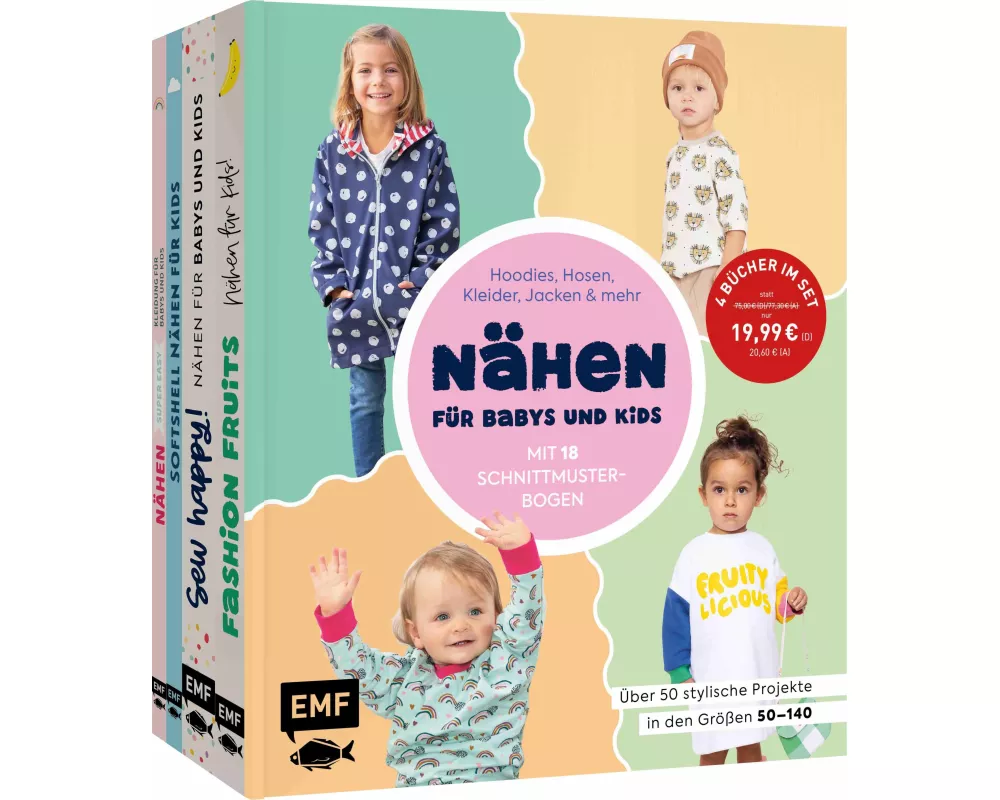 Nähen für Babys und Kids – die XXL-Schnittmustersammlung