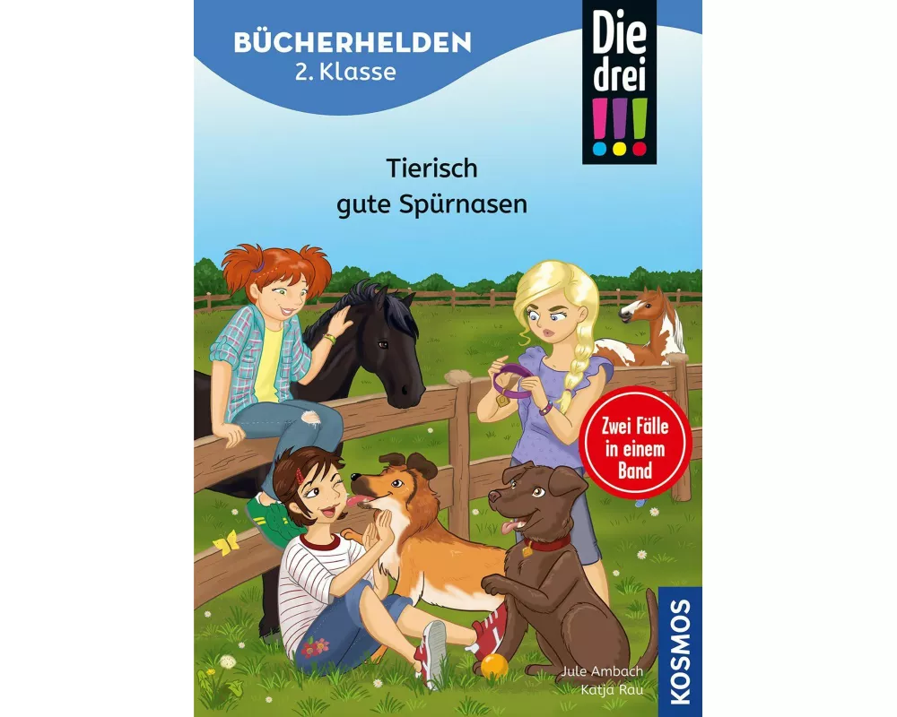 Die drei !!!, Bücherhelden 2. Klasse, Doppelband, Tierisch gute Spürnasen