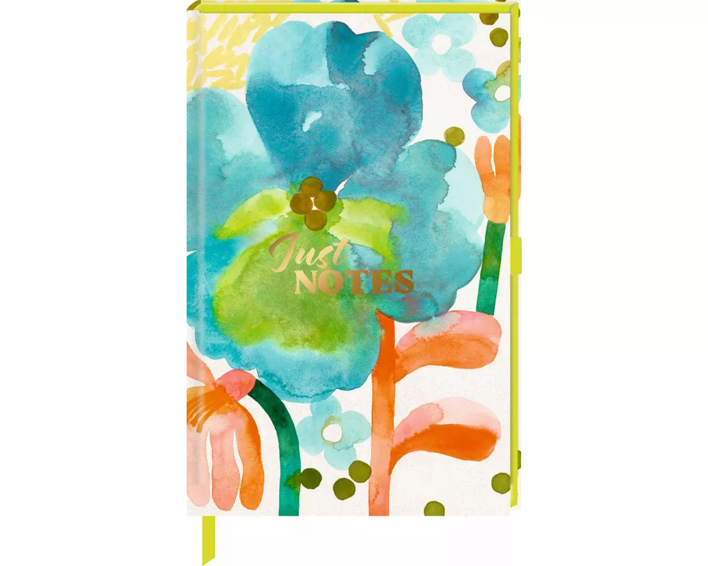 Notizbuch DIN A6 – Just Notes (Blue Flower)
