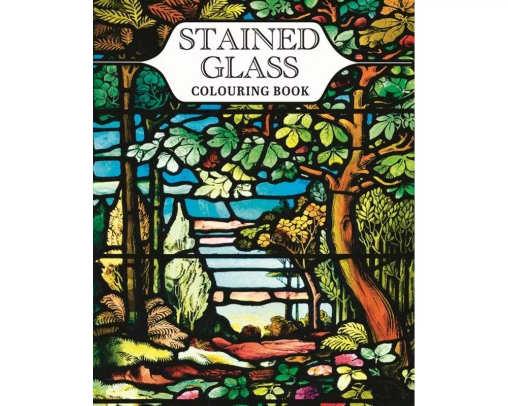 Stained Glass Colouring Book