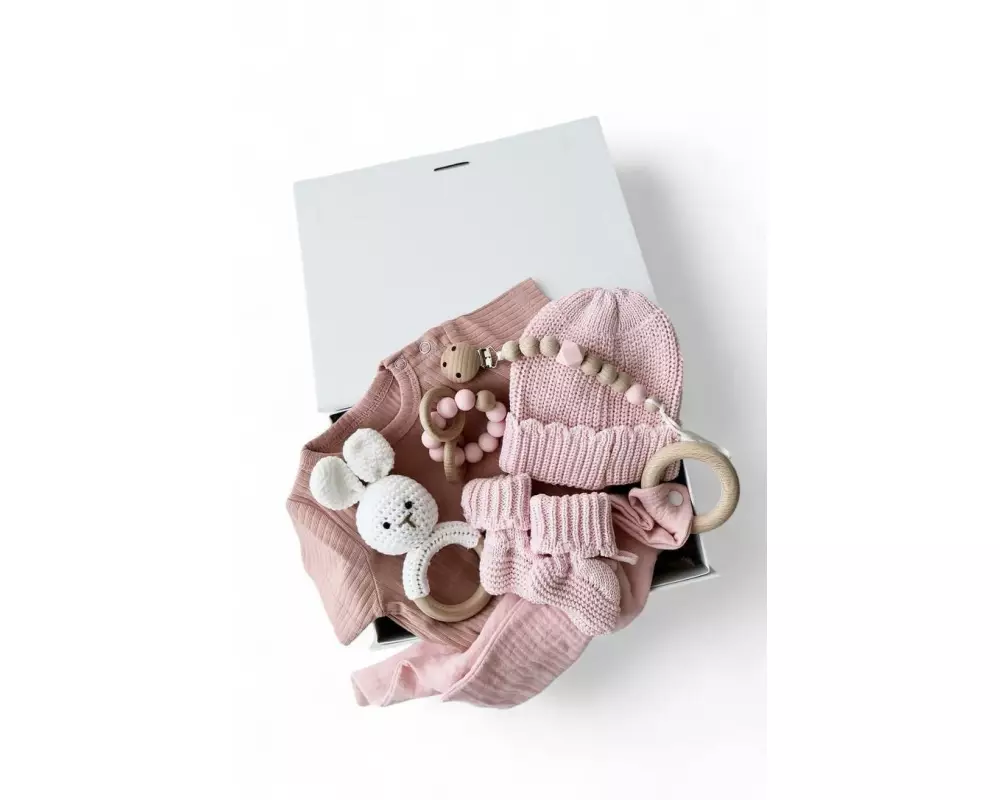 Oykami Baby Geschenkbox Rosa Palermo Hase
