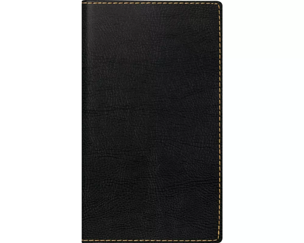 rido/idé 7012144907 Taschenkalender Mod. TM 15 2027 A6, Kunstleder, schwarz