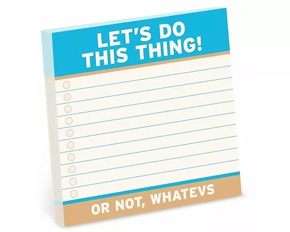 Knock Knock Let’s Do This Thing Large Sticky Notes (4x4in)