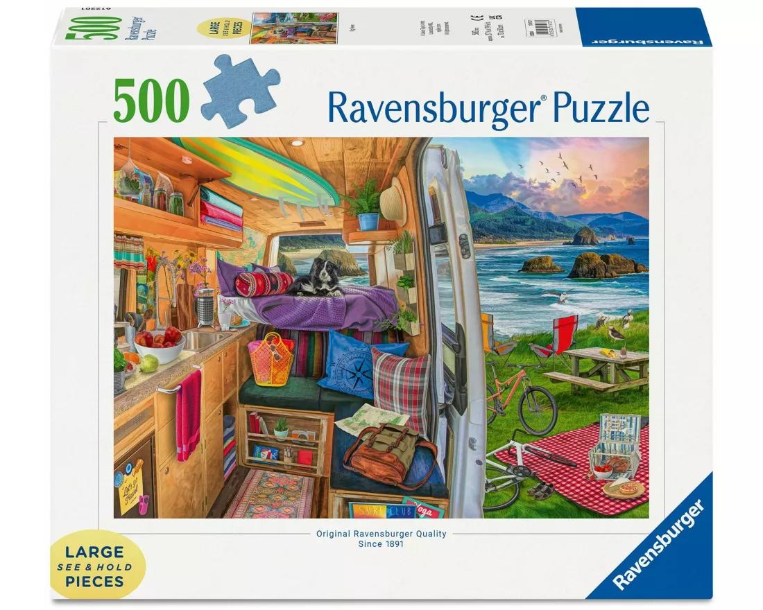 Erwachsenenpuzzle 500 Large Pieces - Beim Camping