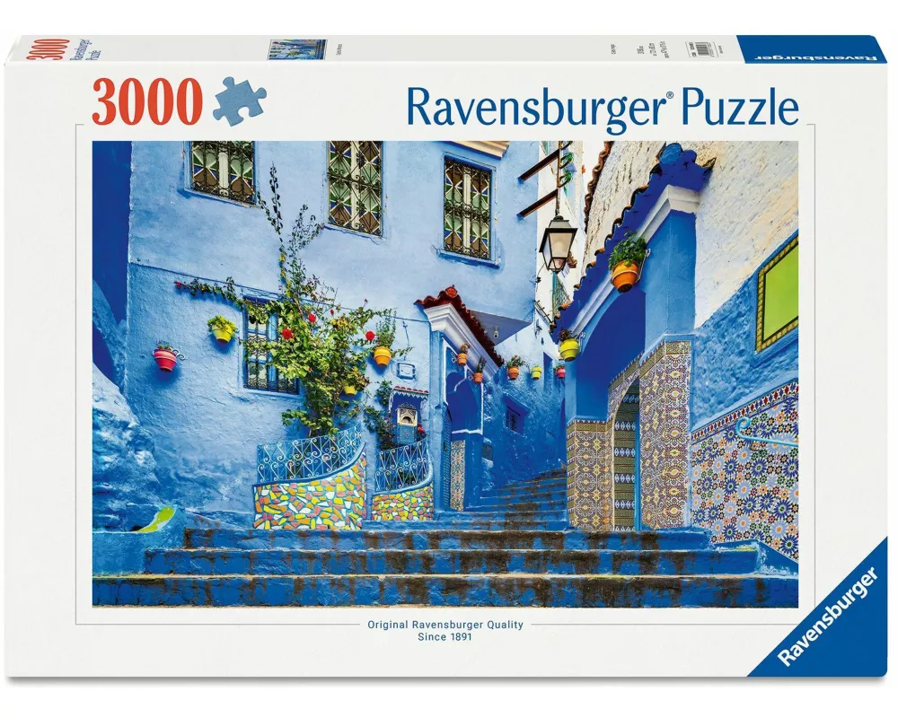 Erwachsenenpuzzle 3000 Teile - Marokko in Blau