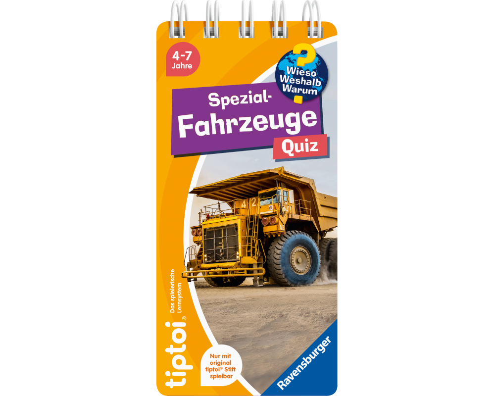 tiptoi Wieso? Weshalb? Warum? Quiz - Spezialfahrzeuge