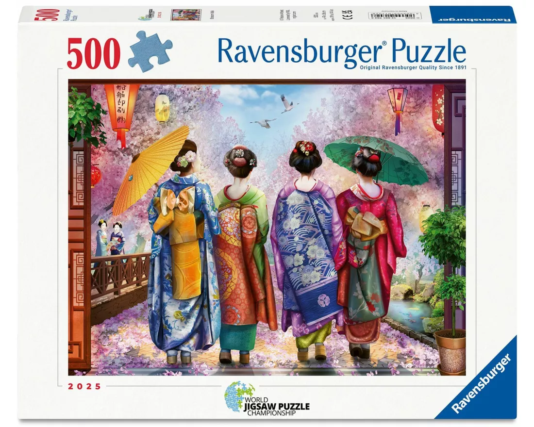 Erwachsenenpuzzle 500 Teile - Kirschblütenspaziergang