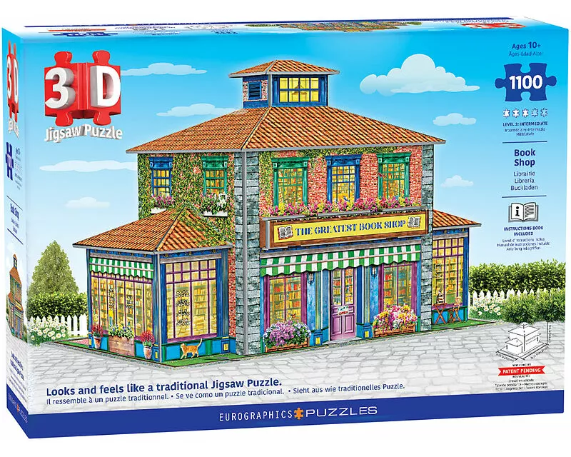 3D Puzzle - Bookstore / Buchladen