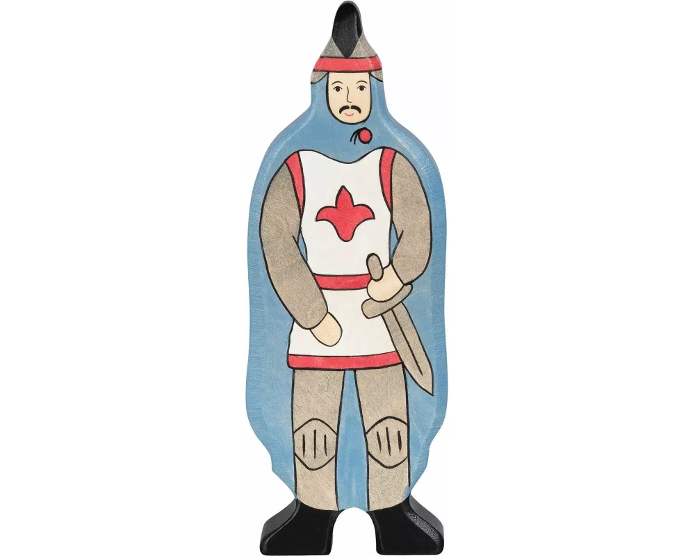 Ritter mit blauem Mantel