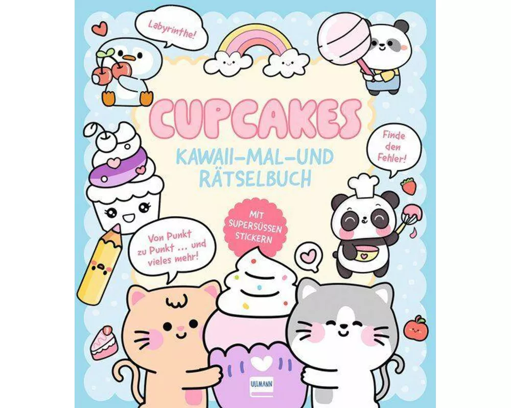 Cupcakes | Kawaii - Mal-und Rätselbuch