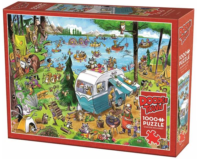 Verrückter Campingplatz 1000 Teile