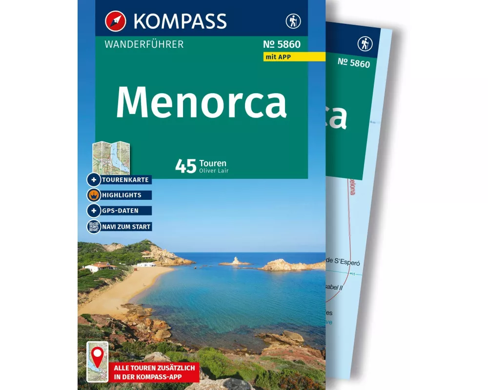 KOMPASS Wanderführer Menorca, 45 Touren mit Extra-Tourenkarte
