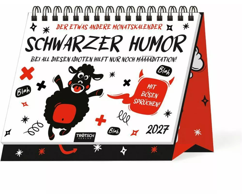 TRÖTSCH - Aufstellkalender Schwarzer Humor 2027