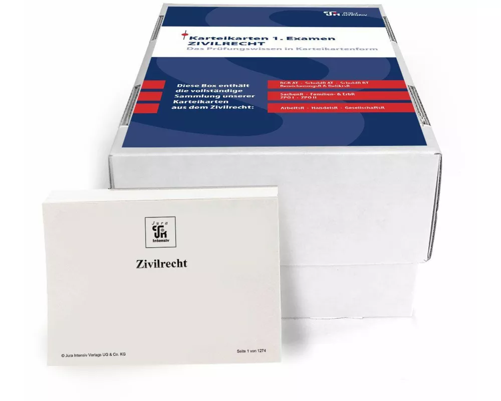 Karteikarten 1. Examen Zivilrecht - Materielles Recht