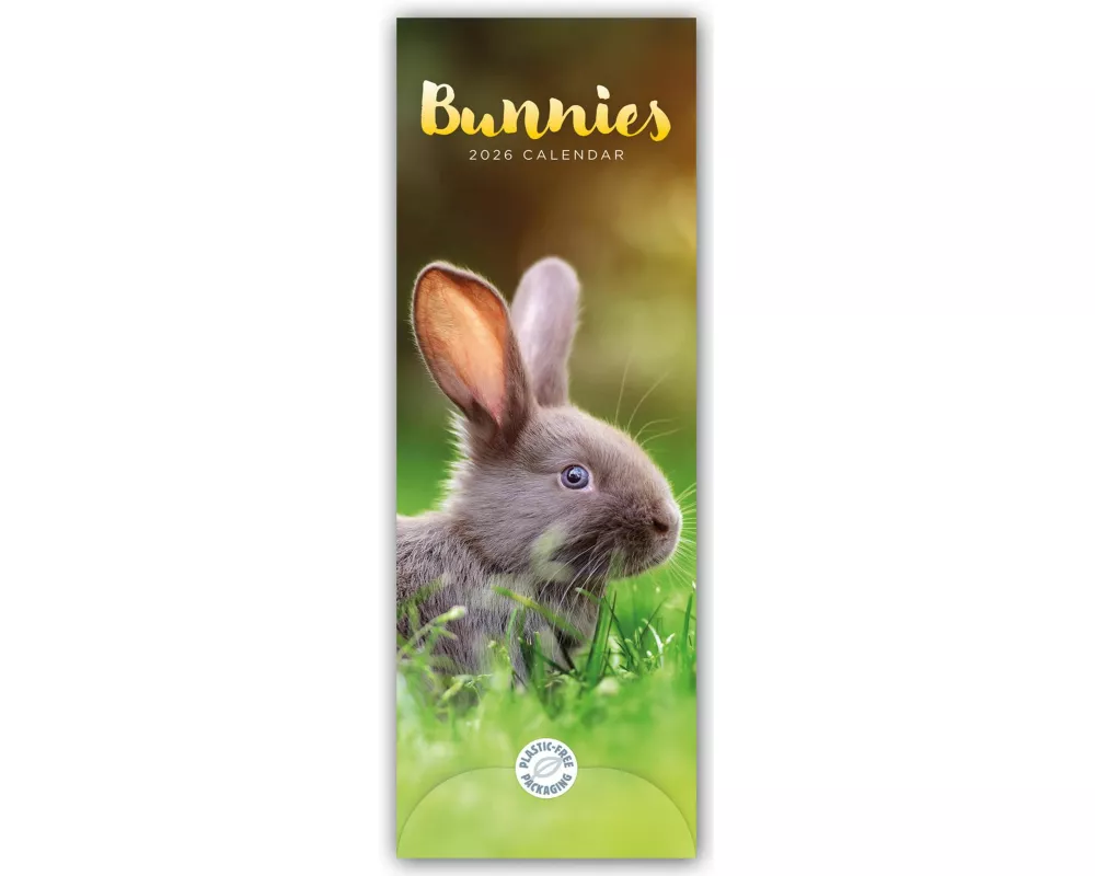 Bunnies Slim Calendar 2026