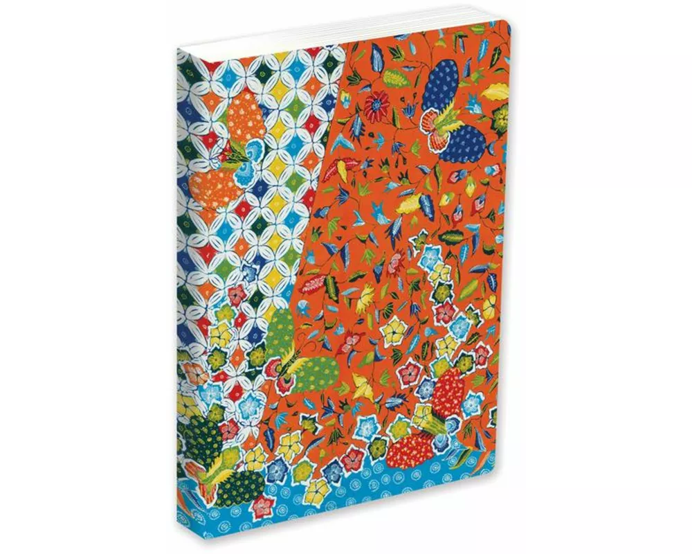 Journal Modern Batik Kawung Butterflies, Lined Paperback