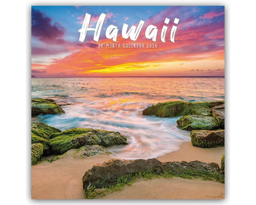 Hawaii Square Wall Sunday Start Calendar