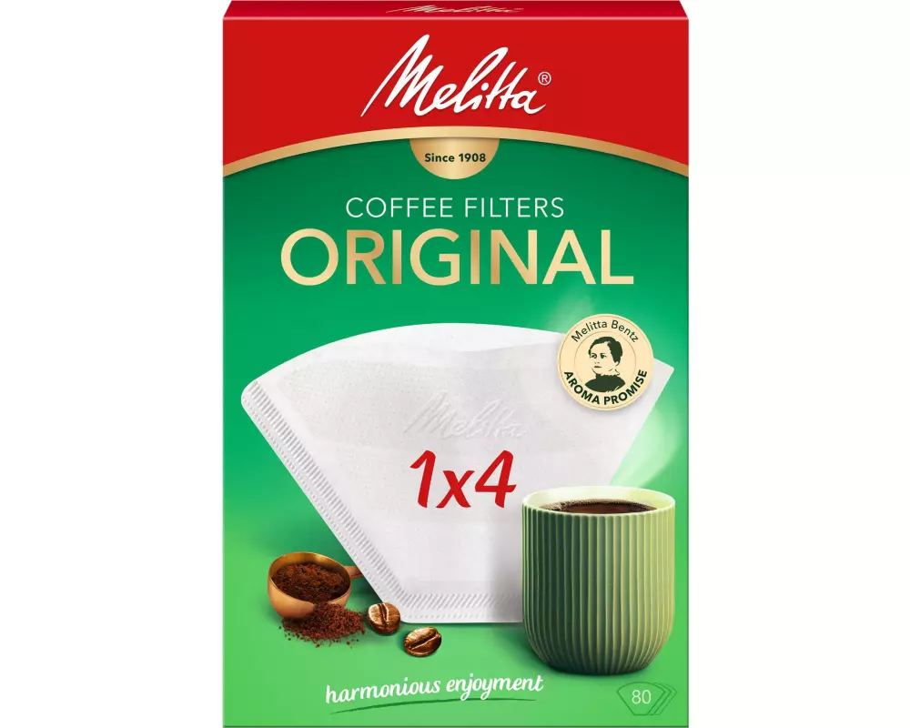 Melitta Filtertüte Original 1 x 4, 80 Stück