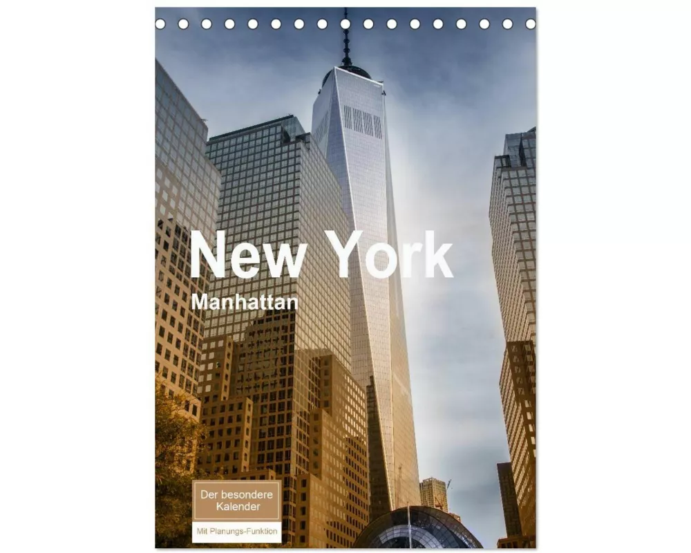 New York - Manhattan (Tischkalender 2026 DIN A5 hoch), CALVENDO Monatskalender