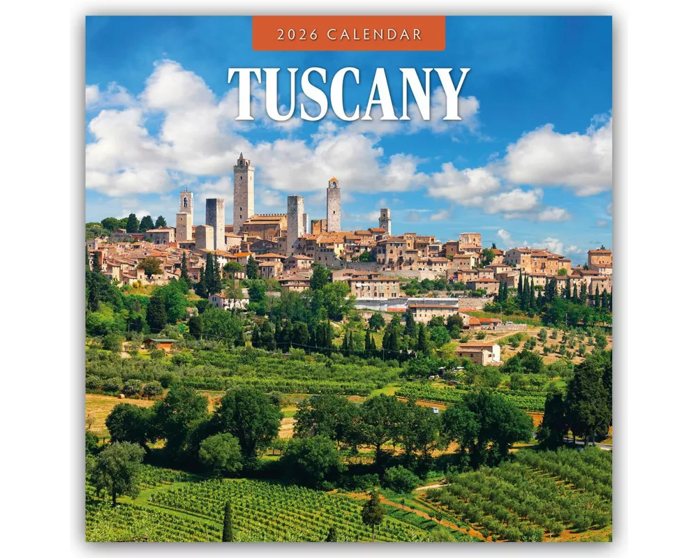 Tuscany 2026 Square Wall Calendar
