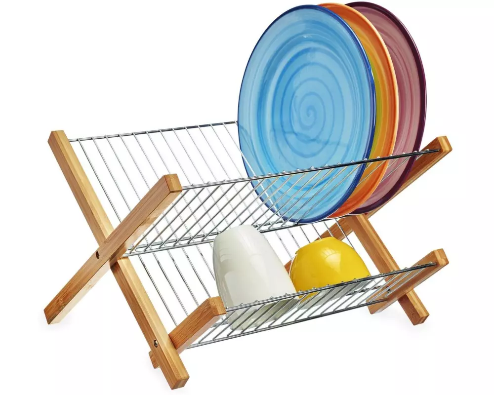 Westmark Abtropfgestell Tilo, faltbar, Bambus Braun