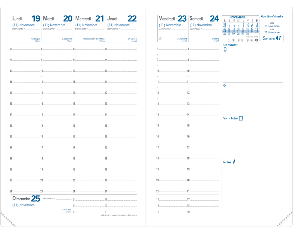 QUO-VADIS Ersatzinhalt+ Affaires 2026 004015Q 1W/2S Impala/Club FR 10x15cm