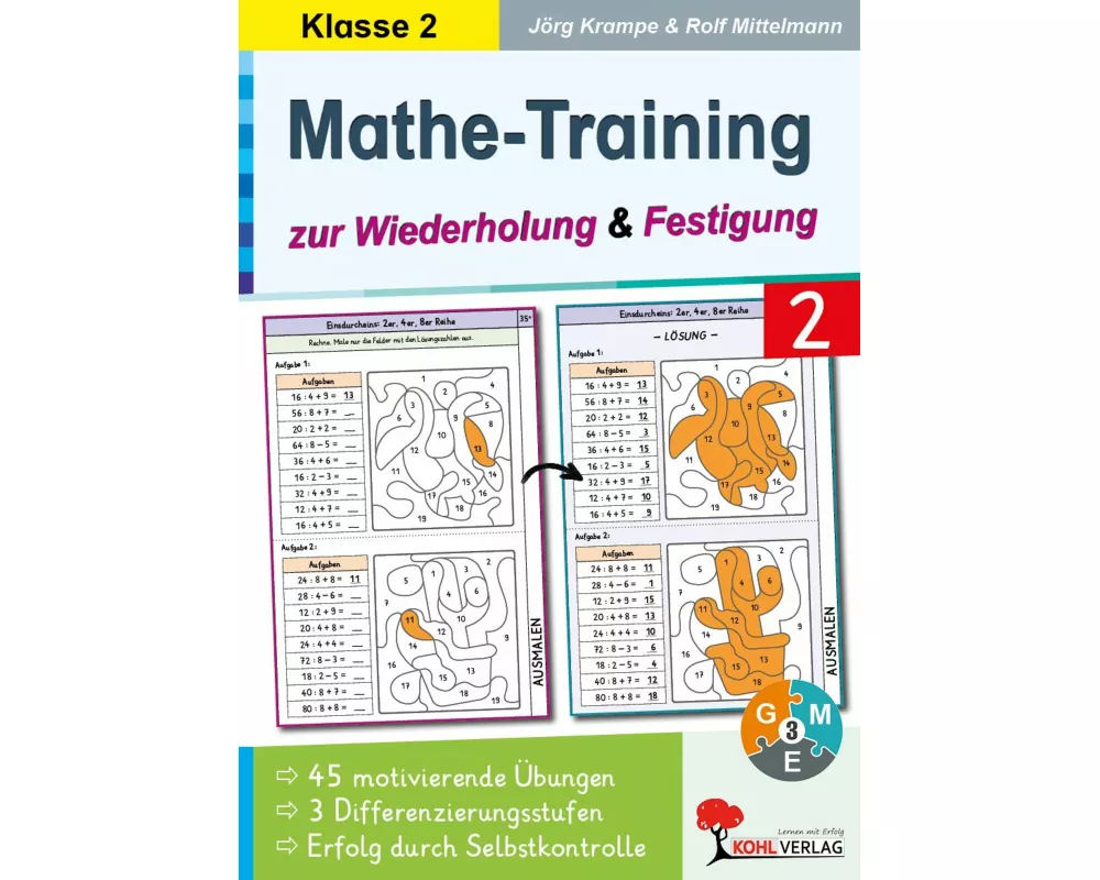 Mathe-Training zur Wiederholung und Festigung / Klasse 2