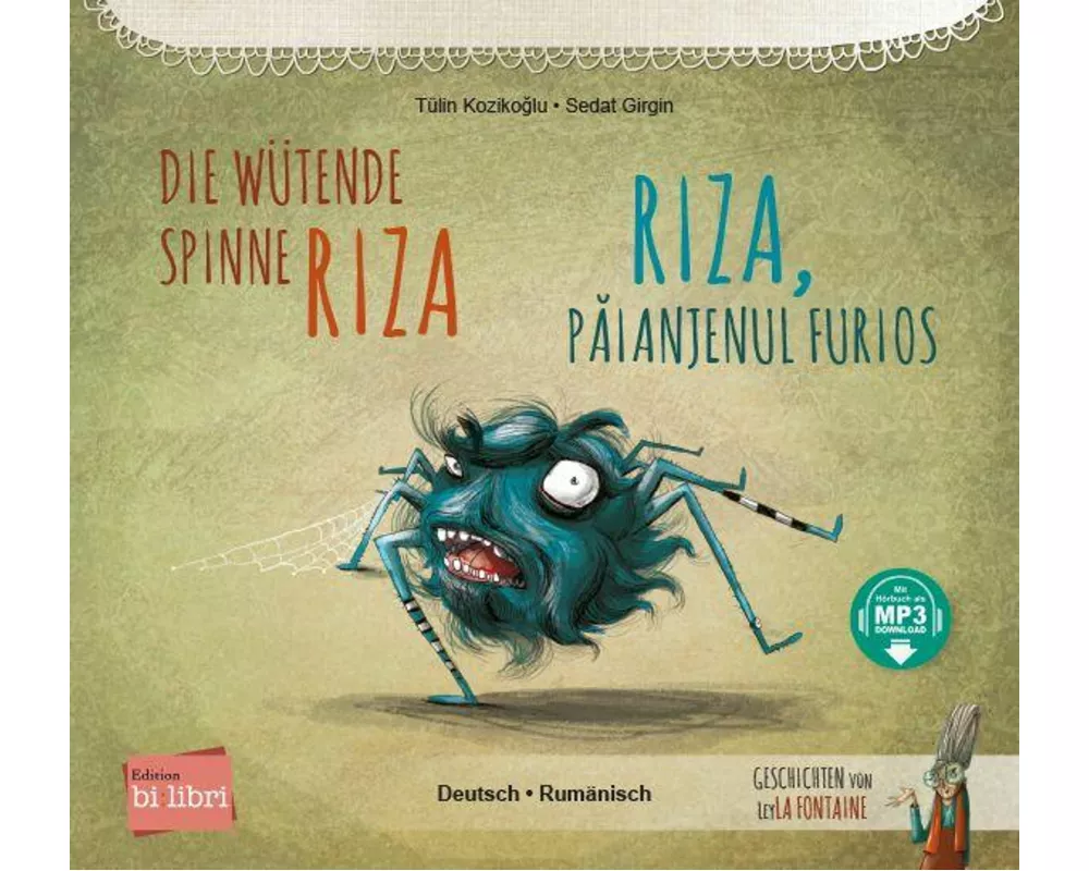 Die wütende Spinne Riza (Deutsch-Rumänisch)
