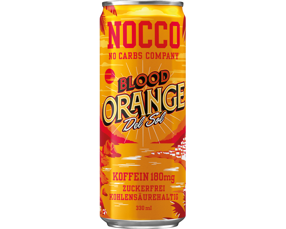 NOCCO BCAA Blood Orange Alu 129400001743 33 cl, 24 Stk.
