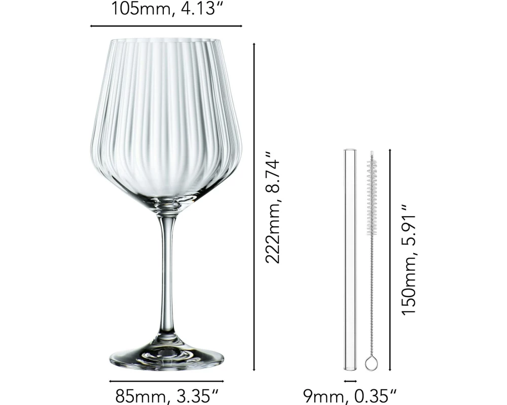 Nachtmann Gin Glas Tastes Good 640 ml, 8-tlg., Transparent
