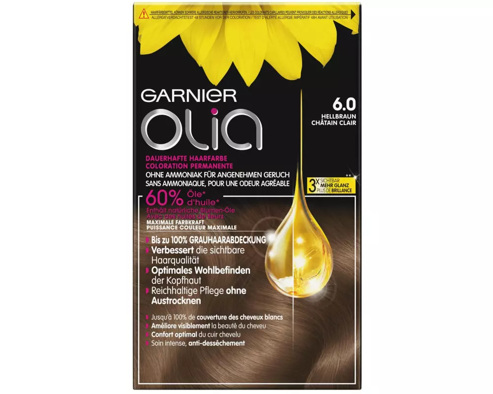 Garnier Haarcoloration Olia 6.0 Hellbraun