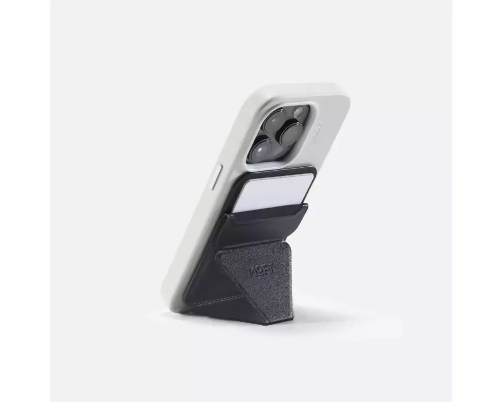 MOFT Snap-On Phone Stand & Wallet MOVAS MagSafe, Jet Black