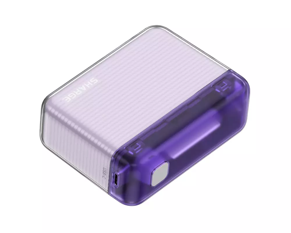 Sharge Powerbank Flow PUR, 10000 mAh, Violett