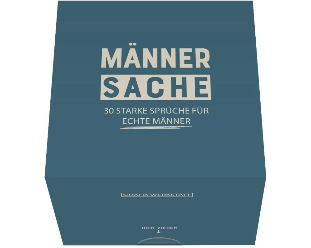 Grafik Werkstatt Message in a Box Männersache