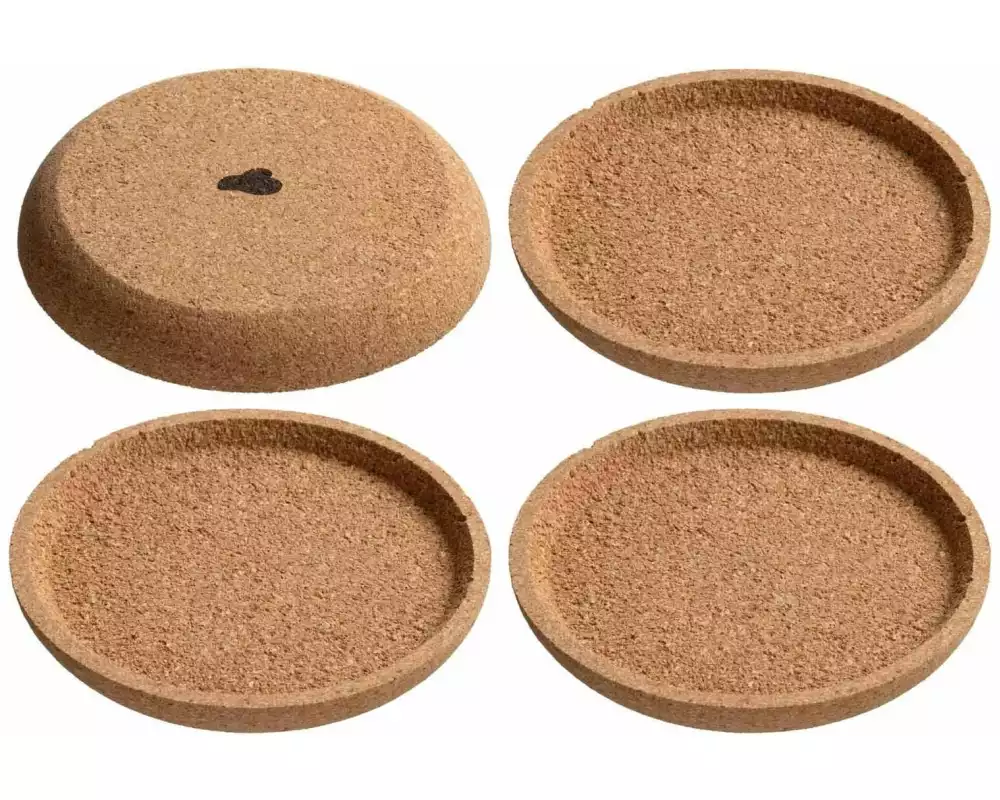 Leonardo Glasuntersetzer Gocce, Beige, 4 Stück