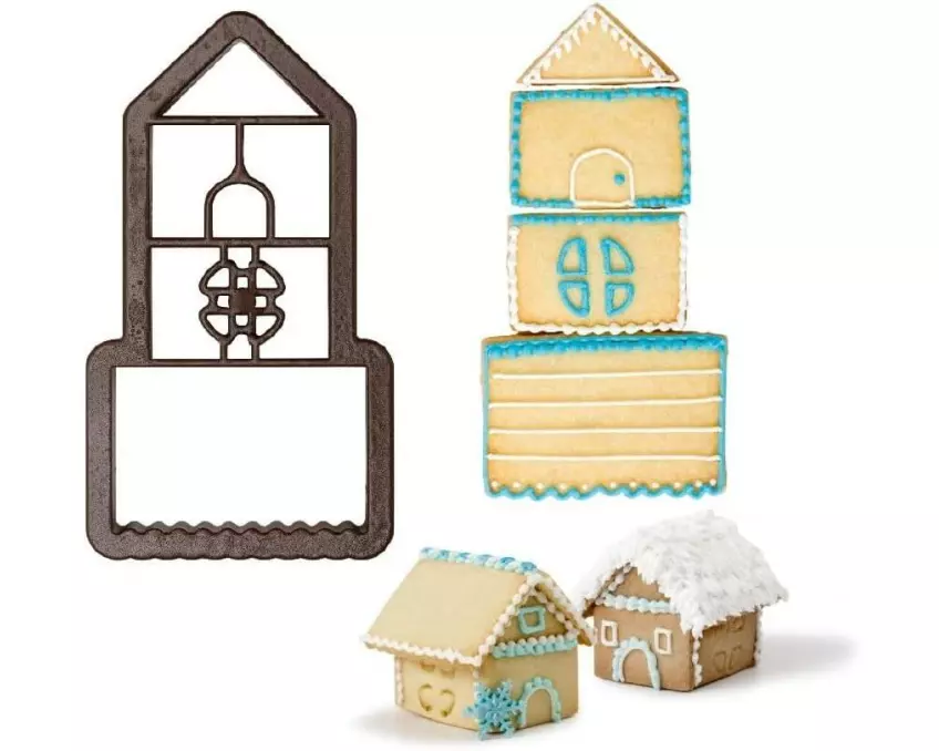 Decora 3D-Haus-Ausstecher Kunststoff Braun