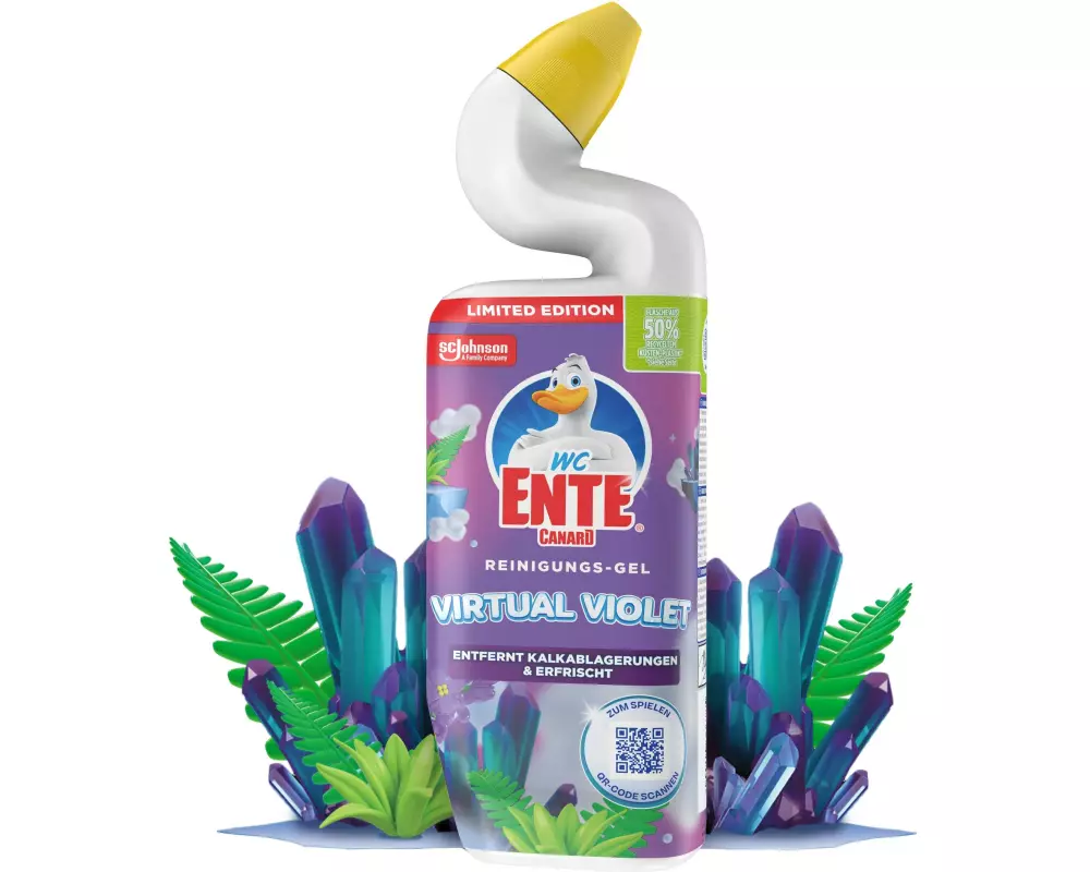 WC-Ente Reinigungsgel Virtual Violet 750 ml