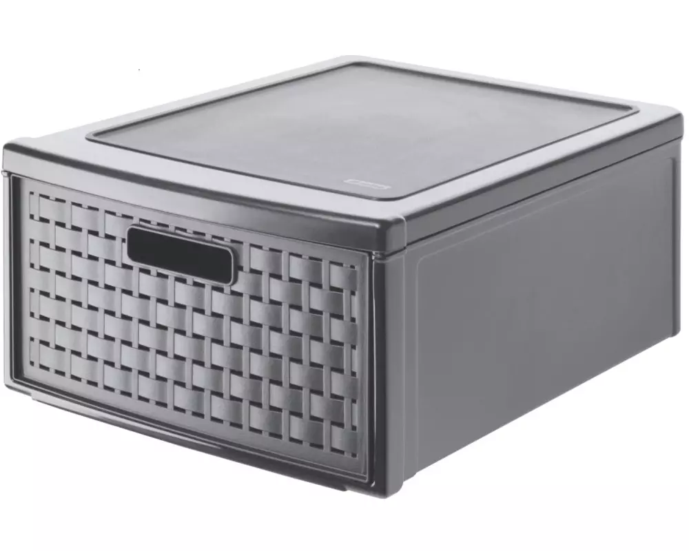 Rotho Schubladenbox Country Gross Anthrazit