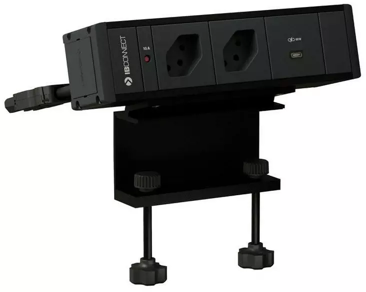 max connect Steckdoseneinheit CUBO T 2x T13, USB-C 60w Schwarz