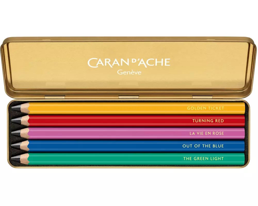 Caran d'Ache Bleistift Set Maxi HB 4.5 mm, farbig, 5 Stk