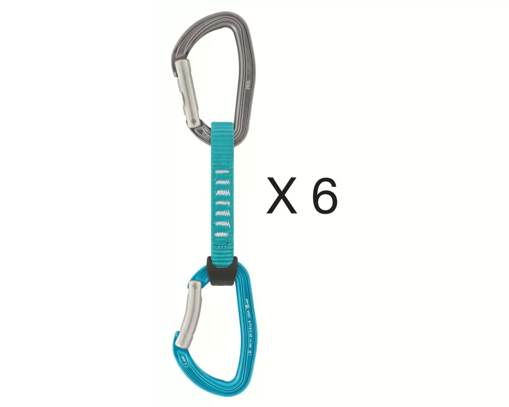 Petzl Express-Set Djinn Axess Quickdraw, 11 cm, 6 Stück