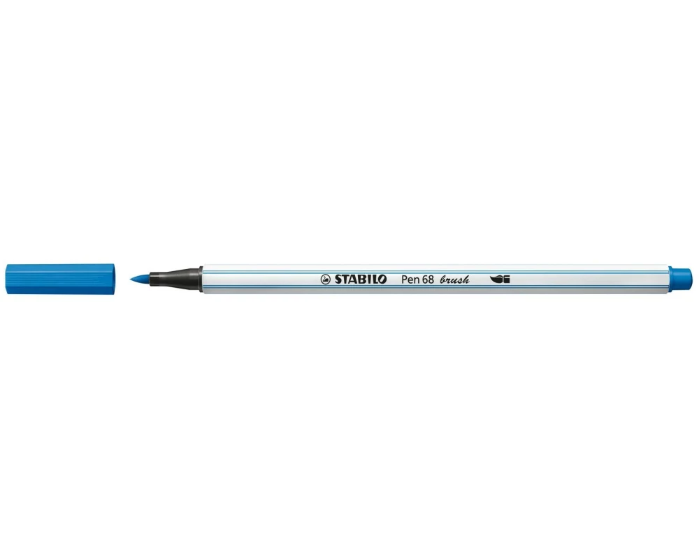 STABILO Fasermaler Pen 68 brush Dunkelblau