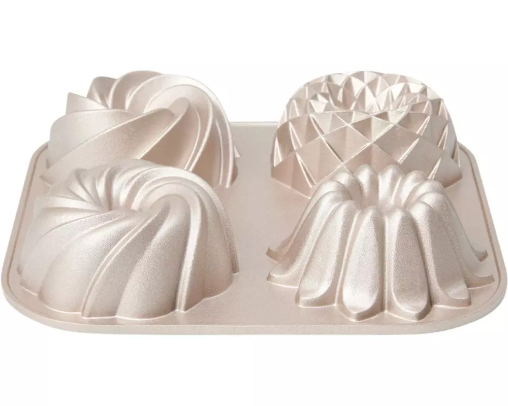 Patisse Gugelhupf-Backform Mini, Aluguss, 4er