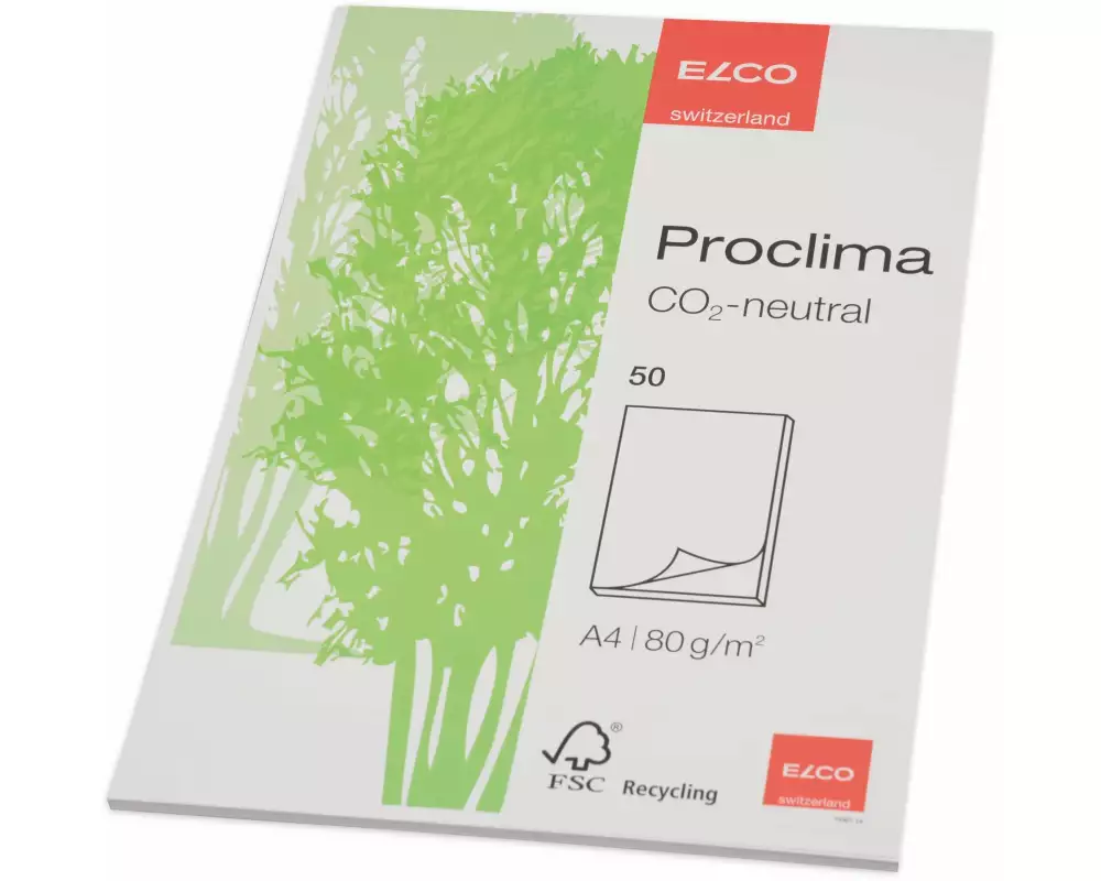 ELCO Notizblock Proclima A4, Blanko, 50 Blatt