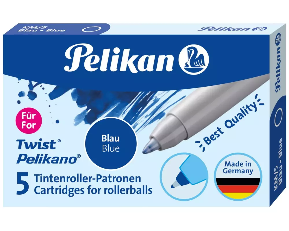 Pelikan Tintenpatrone Twist eco Blau, 2x 5er Pack