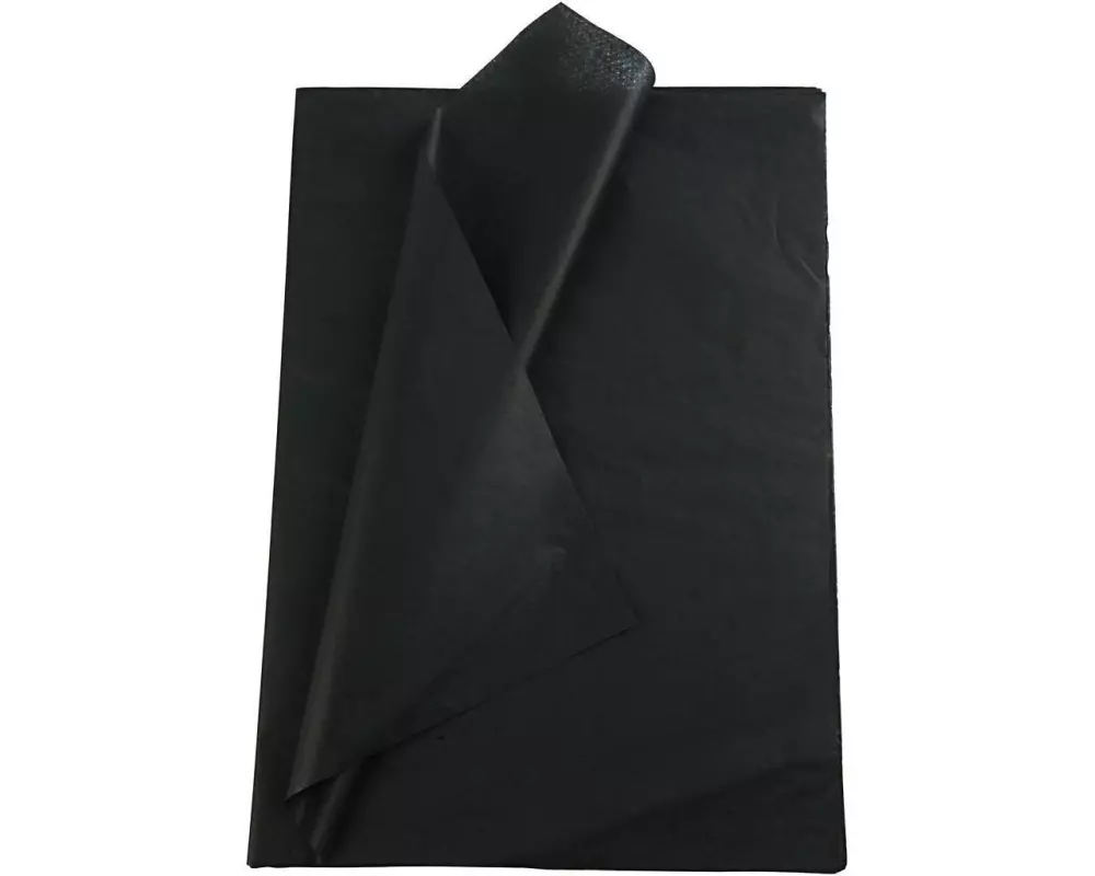 Creativ Company Seidenpapier 50 x 70 cm, 25 Blatt, Schwarz