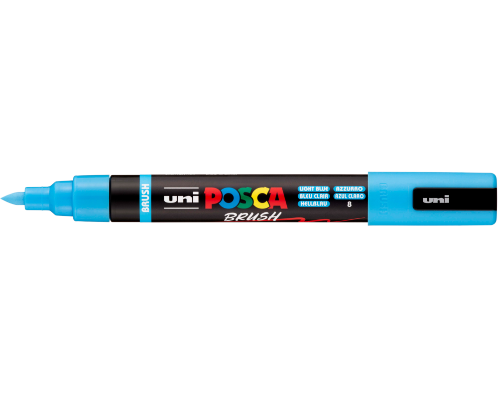 POSCA Brush Marker 1-4mm PC-5BRL.BLUE hellblau