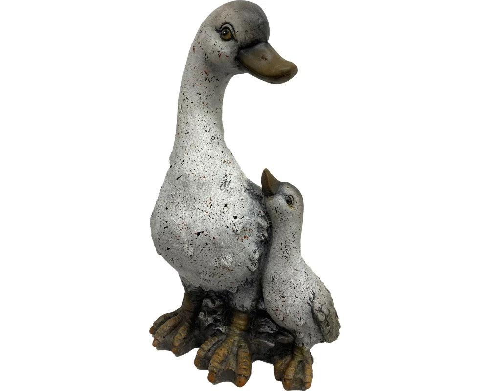 Dameco Dekofigur Ente mit Jungtier 24.5 x 22.5 x 40 cm