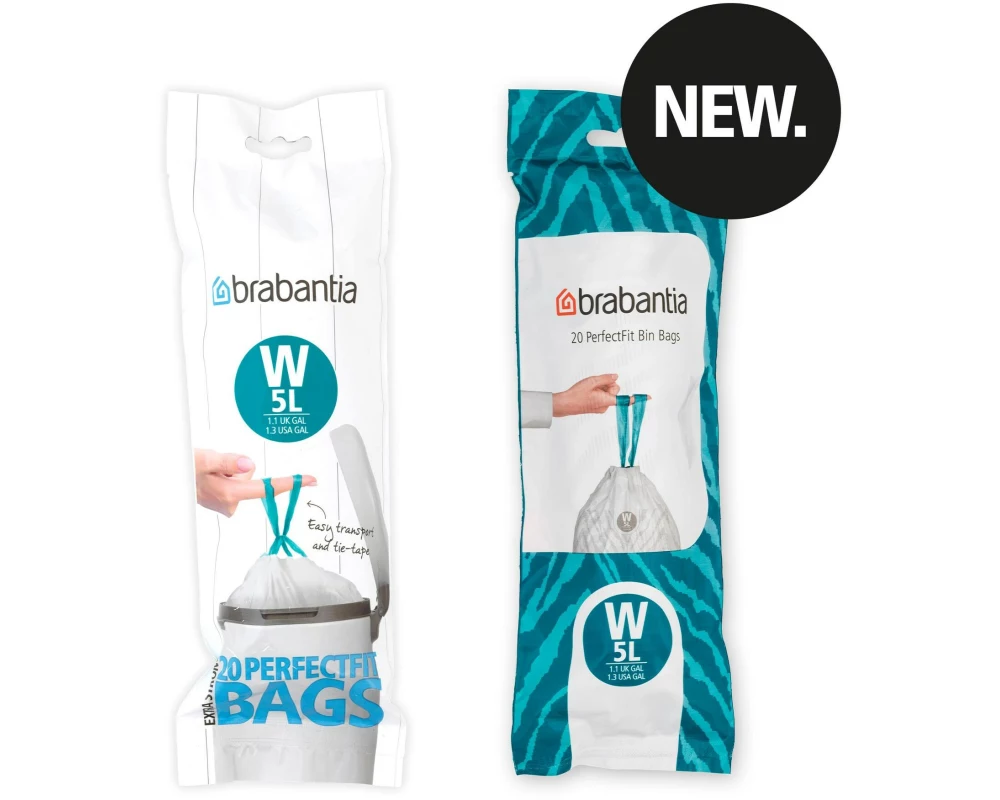 Brabantia Kehrichtsack PerfectFit W 5 l, 20 Stück
